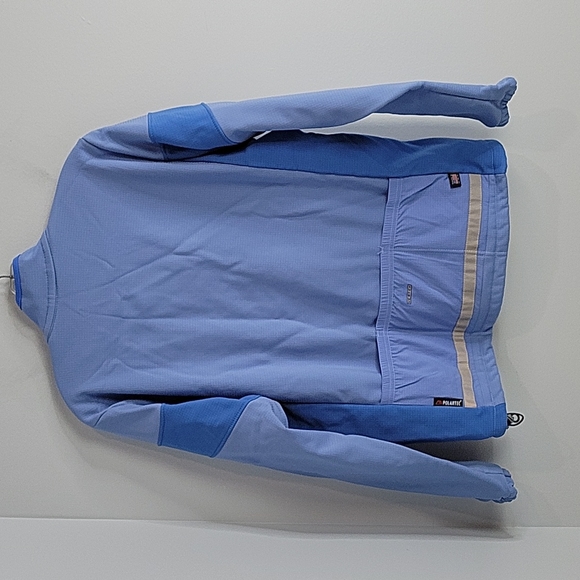 Cannondale Blue & Yellow Polartec Vertex Cycling jacket Zip Pockets Size XL - Picture 12 of 13